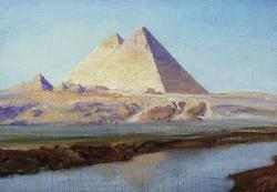 В. Паленов "Египет. Большие пирамиды Хеопса и Хефрена"